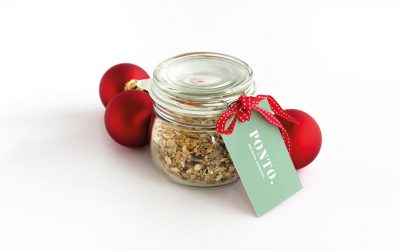 Jar of healthy granola