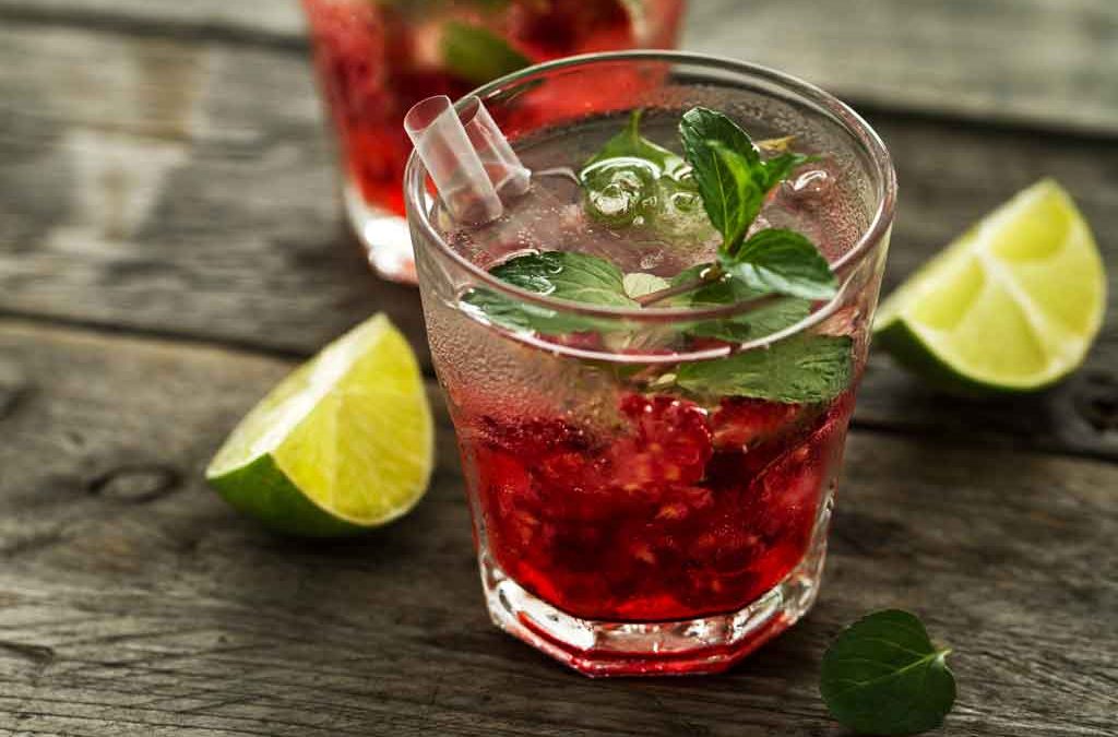 Mocktail de frutos vermelhos